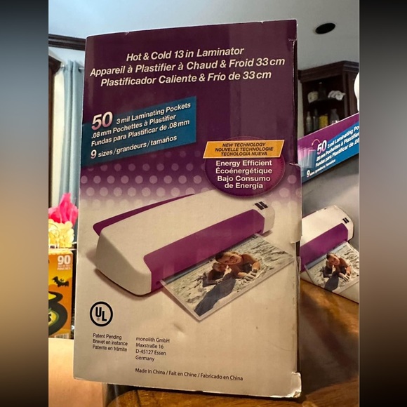 Purple Cow 13" Hot Cold Laminator - Picture 3 of 5